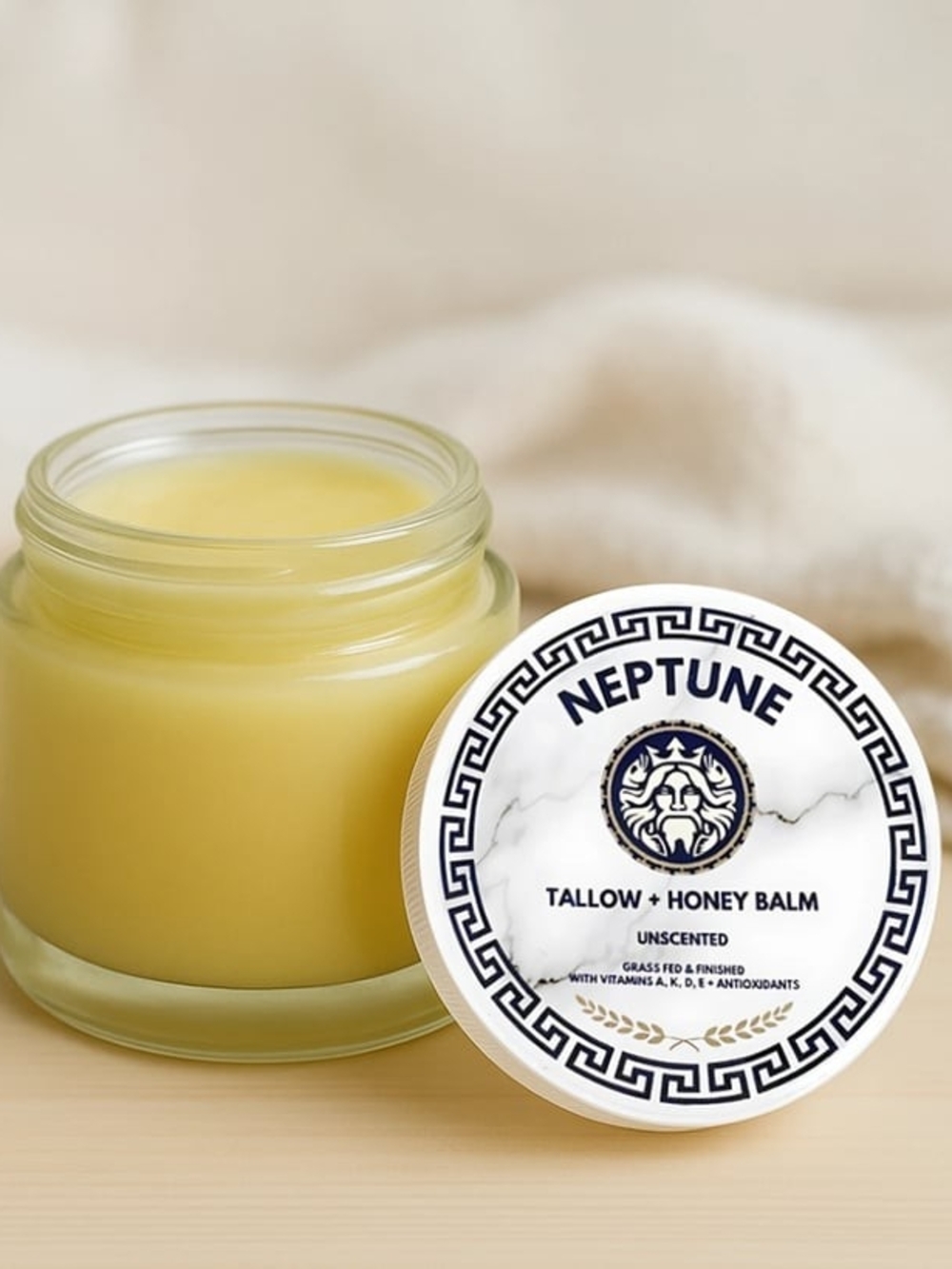 Neptune Health Grass Fed Tallow & Honey Balm - Anti Aging Formula